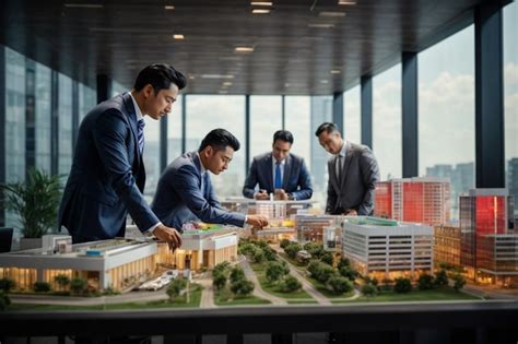 Premium Photo Real Estate Developer And Businessmen Team Working On