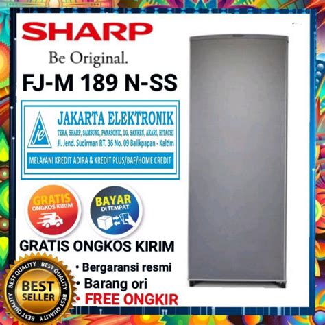 Jual Sharp Freezer Produksi Es Batu Rak Fj M N Ss Indonesia Shopee