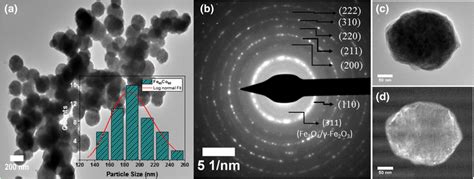 A Tem Micrograph Of As Synthesized Fe Co Particles Insert Shows The