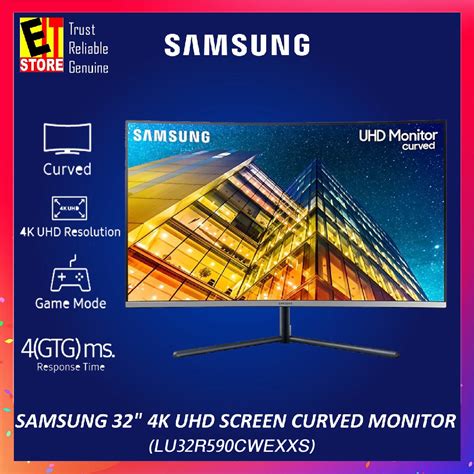 Samsung 32 4k Uhd Screen Curved Monitor With 1 Billion Colors Ur59c Lu32r590cwexxs 3yrs