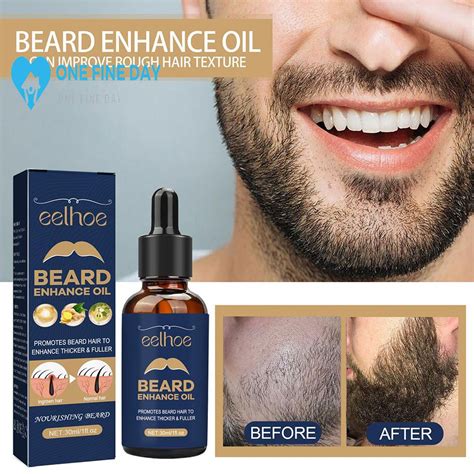 Eelhoe 30ml Beard Care Oil Moisturizing Soft Bright Mens Beard Dense