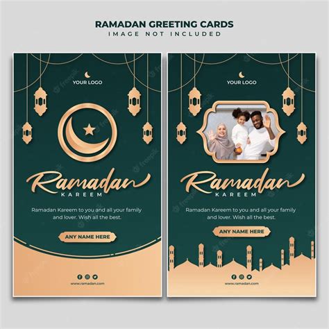 Premium Psd Ramadan Greeting Cards Template