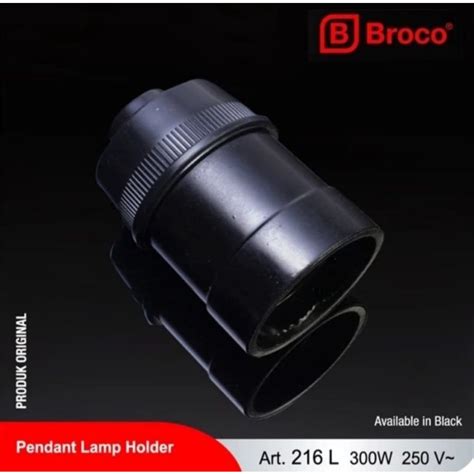 Jual Fitting Lampu Gantung Broco Hitam E27 216L Shopee Indonesia