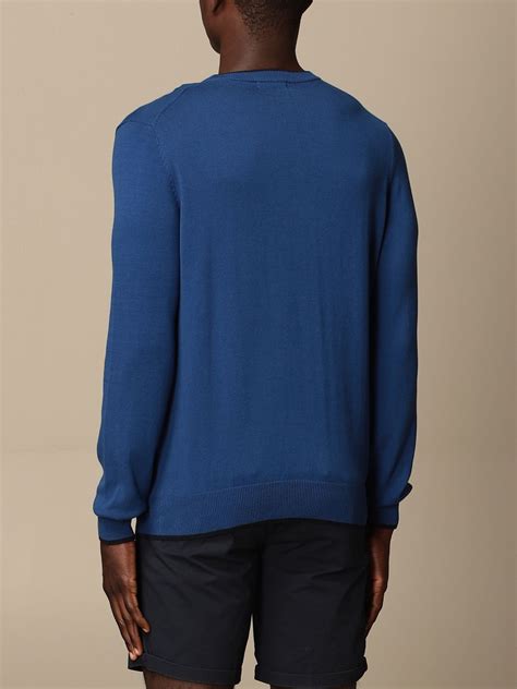 North Sails Cotton Crew Neck Sweater Blue Sweater North Sails