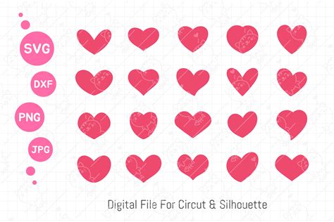 Heart Shape Svg Valentine Heart Bundle Graphic By Foxgrafy · Creative