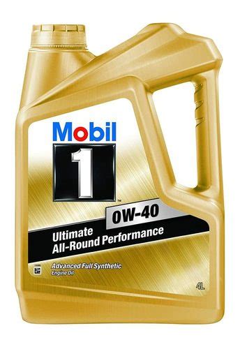 Mobil 1 0w 40 Api Sn Advanced Full Synthetic Engine Oil 4l At 445000 Inr In Vadodara