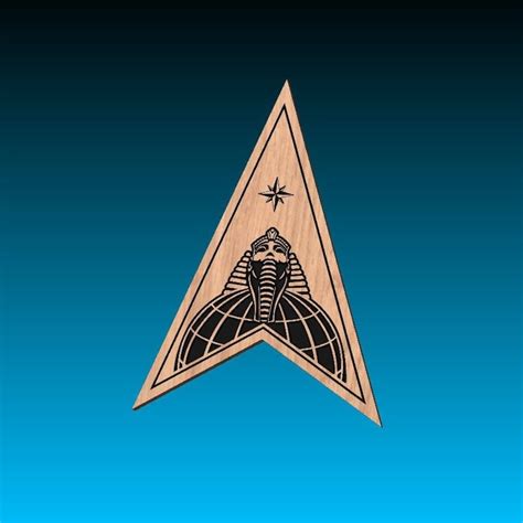 Space Force Delta 18 Command Patch Military Svg File For Woodworking