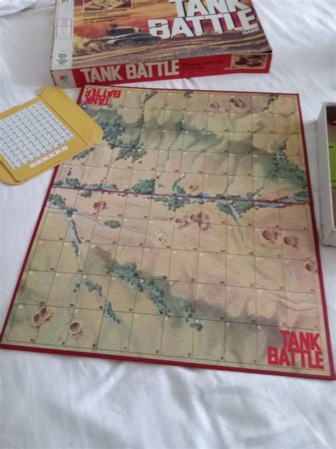 Tank Battle Game Vintage Antique By Milton Bradley Age To Adult