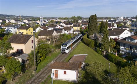 Rabe Der Thurbo Zwischen Steinach Und Arbon