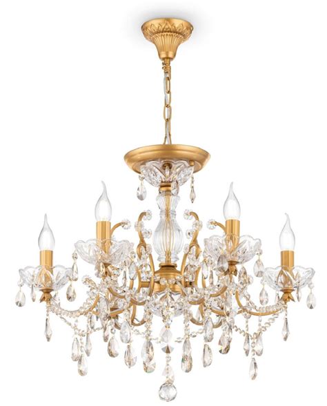 Casa Padrino lustre baroque cristal or Ø 62 x H 56 cm Magnifique