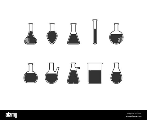 Matraz icono de laboratorio Ilustración vectorial diseño plano