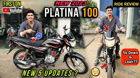 2023 Bajaj Platina 100 OBD 2 BS7 E20 Ride Review New Features Mileage