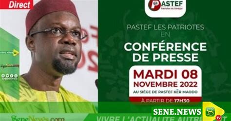 Direct Live Importante déclaration de Ousmane Sonko et du Pastef