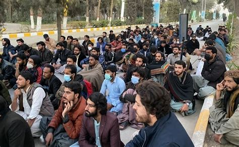 Protest For Recovery Of Two Balochistan University Students Suspended