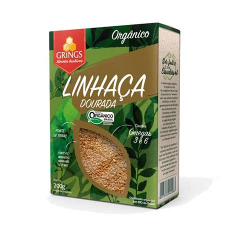 Semente De Linha A Dourada Org Nica G Mercad O Natural