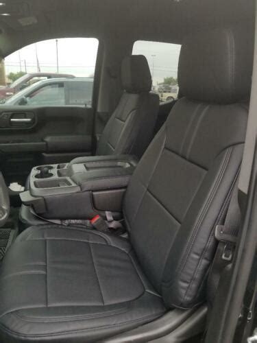 Clazzio Genuine Leather Black Seat Covers For Chevy Silverado