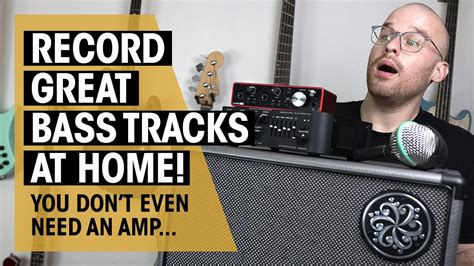 How To Record Bass At Home W Patrickhunter Thomann Youtube