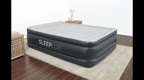 SLEEPLUX Durable Inflatable Air Mattress With Built In Pump Pillow And