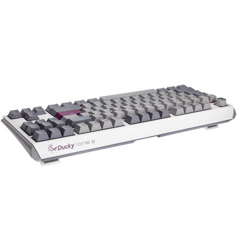 Ducky One 3 Mist Grey TKL Gaming Tastatur RGB LED MX Ergo Clear US