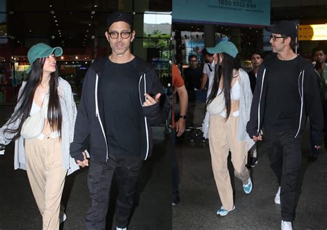 Hrithik Roshan And Saba Azad Walk Hand In Hand As They Return From