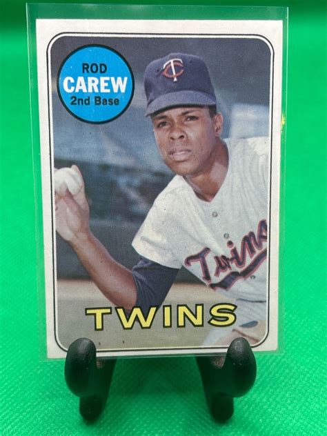 Vintage Topps Baseball Hof Rod Carew Near Mint Condition Ebay