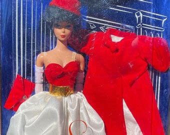 Barbie Porcelain Silken Flame Barbie A Vintage Reproduction Etsy