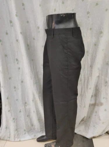 Black Men Bharat Petroleum Staff Uniform Trouser For Petrol Pump Size