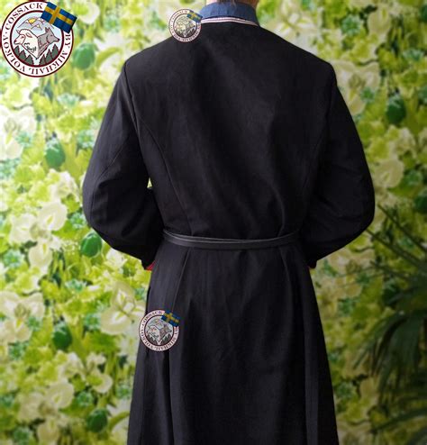 Black Cossack Chokha Traditional Coat Men S Dress Costume Etsy