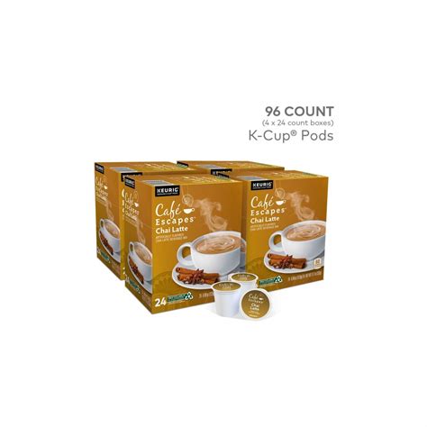 Café Escapes Chai Latte Keurig K-Cup Pods 96-Count | MrOrganic Store