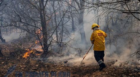 Amenaza Incendio Forestal Al Poblado De El Huiteco Al Oriente De