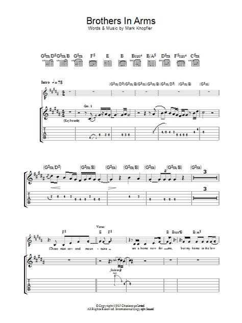 Brothers In Arms by Dire Straits - Guitar Tab - Guitar Instructor