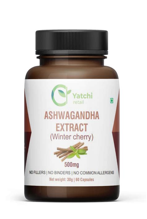 Ashwagandha Extract 500 Mg Capsule Yatchi Retail