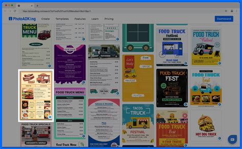 How To Design A Food Truck Menu Using Templates Photoadking