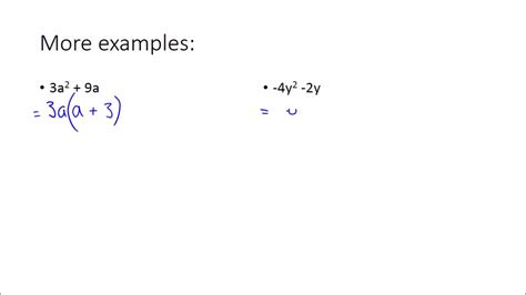 Mat90 Algebra Factorising Youtube Youtube