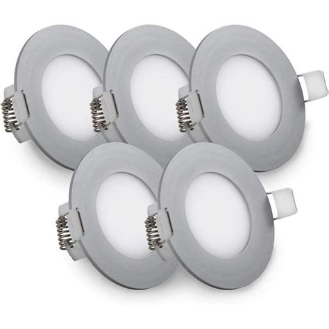 Lot De 5 Spots Led Encastrables Ultra Plats Spots Plafond Encastrables