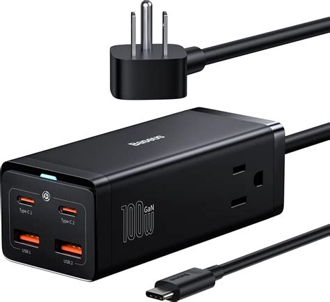 Amazon Baseus Usb C Charger Powercombo W In Travel Power