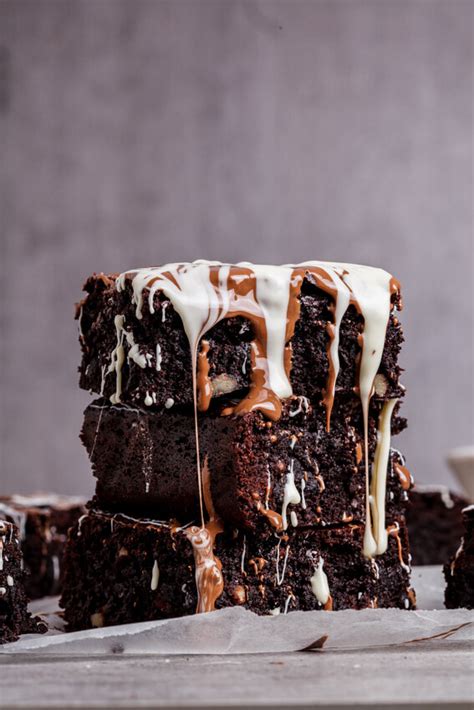 Triple chocolate coconut brownies - Simply Delicious