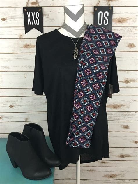 Cute Black Irma And Patterned Leggings Lularoe Outfit By Lularoe Amy