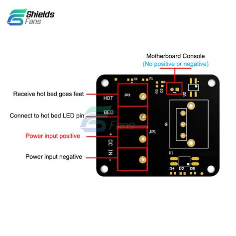 V MOSFET High Current Load Hot Bed Module D Ubuy India