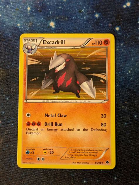 Pok Mon Tcg Excadrill Holo Rare B W Emerging Powers