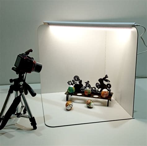 Складной Фотобокс 45 см, с подсветкой лайтбокс, лайткуб, фотокуб для ...