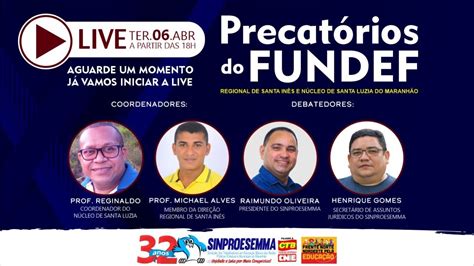 Live Precat Rios Do Fundef Regional De Santa In S E N Cleo De Santa