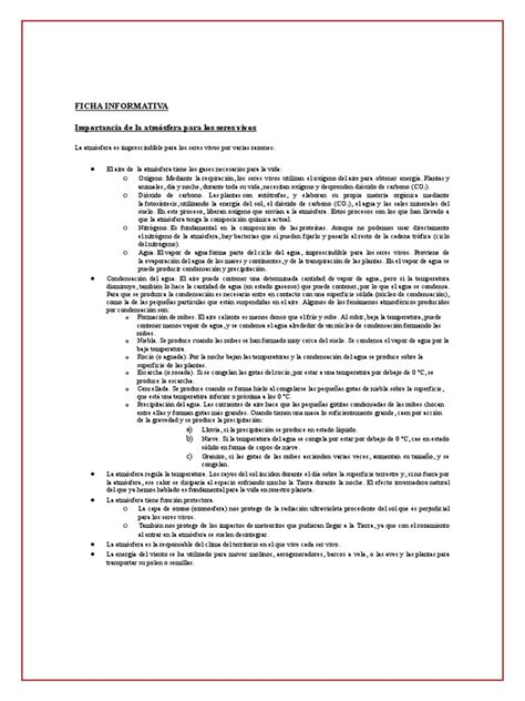 Importancia De La Atmosfera Pdf Agua Vapor De Agua