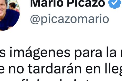 Las dos preocupantes imágenes con las que Mario Picazo alerta sobre lo