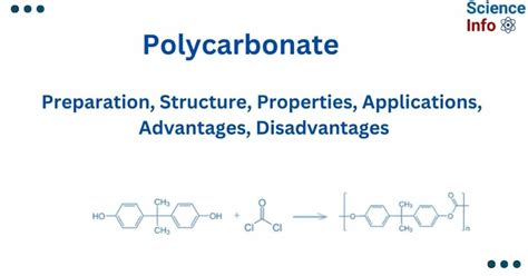 Polycarbonate: Preparation, Structure, Applications,