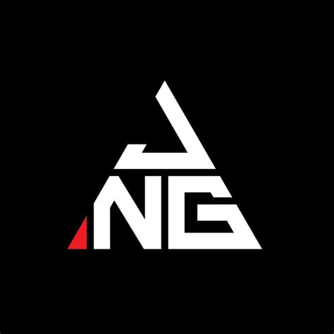 JNG triangle letter logo design with triangle shape. JNG triangle logo ...