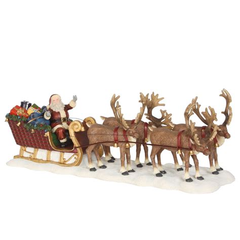 LUVILLE Santa S Reindeer Sledge Dekodeinewelt