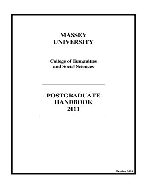 Fillable Online Massey Ac University College Of Humanities And Social