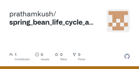 Github Prathamkush Spring Bean Life Cycle And Scope Dependencies