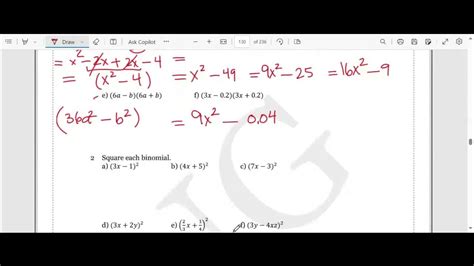 Multiplying Polynomials Part 2 Area Of A Rectangle Youtube